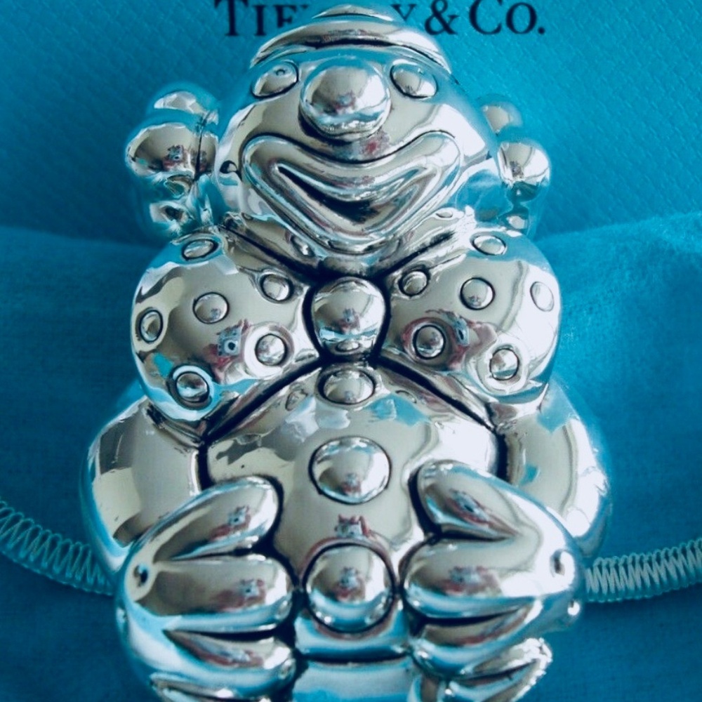 Tiffany & Co. Sterling Silver Clown Baby Rattle